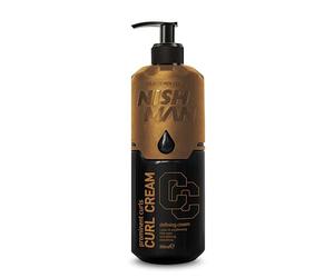 NISHMAN Crema Ricci 200ml Per Uomo - Crema Definente Per Capelli Ricci & Mossi - Prodotto Leave-in Condizionante Per Lo Styling - Lisciante Anticrespo Per Ricci Ben Definiti