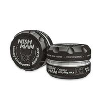 Nishman hair premium coloring wax (dark black) 100 ml
