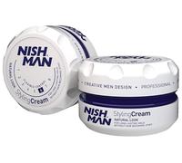 NISHMAN Hair Styling Cream N6 - Bianco 150 ml - Styling potente e tenuta flessibile per ogni tipo di capelli - Crema perfetta per forma, consistenza e lucentezza di lunga durata