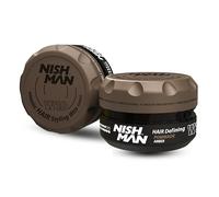 NISHMAN Hair Styling Pomade Wax W10 - Amber 100g - Tenuta Moderata e Flessibile e Lucentezza Media a Alta - Perfetto per Styling Fermo, Cura e Look Duraturo