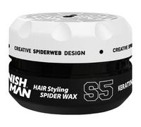 NISHMAN Cera Aqua Spider S5 - Keratin White 150g - Fissaggio Forte, Finitura Brillante e Styling Flessibile per Tutti i Tipi di Capelli - Idratazione Duratura e Cera per Capelli Facile da Risciacquare