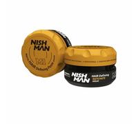 Nishman Hair Styling Matte Wax 100g - Lunga durata, fissaggio forte e finitura opaca - Cera per capelli perfetta per stile e texture (100g, M1 - Pasta Argan Opaca)