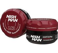 NISHMAN M3 Cera per Styling dei Capelli - Matte Paste Texturising Mess Up 100g - Finitura Opaca, Tenuta Flessibile, Look Naturale