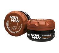 NISHMAN Cera Modellante Opaca M7 - Pasta Definente Fissaggio Flessibile 100g - Fissaggio Forte e Duraturo con Finitura Opaca - Cera per Capelli Perfetta per Stile e Texture