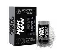 Nishman Hair Styling Powder 20G - Volume Massimo E Consistenza - Polvere Perfetta Per Lo Styling Dei Capelli Per Una Tenuta Flessibile (20GR, P0 - Mattifying Extra Volume Light Control)