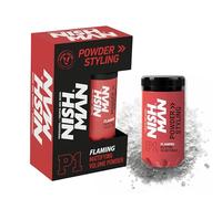 NISHMAN Polvere per Styling Capelli P1 Flaming 20g - Profumo di Mango - Massimo Volume e Texture - Tenuta Flessibile e Finitura Opaca