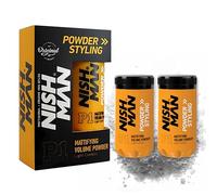 Nish Man Hair Styling Powder Men 20 gr | Controllo della Luce | Naturale Opaco, Effetto Opaco | Polvere Volume Dei Capelli | Texture Dei Capelli Cera | Texturising, Volumizzante Capelli Polvere Uomo