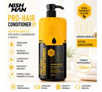 Nishman Pro Hair Conditioner 01 balsamo Idratante Districante 1250 ml