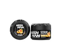 NISHMAN Scrub Viso e Corpo - Apricot 300ml - Cura Esfoliante per Uomini - Rimuove le Cellule Morte della Pelle, Pulisce in Profondità e Garantisce una Pelle Fresca, Morbida e Luminosa