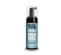 NISHMAN Sea Salt Foam Wax 150ml - Schiuma Styling Lucentezza E Volume - Tenuta Forte Flessibile - Booster Di Texture Infuso Con Cheratina - Definisce Onde E Ricci - Mousse Anticrespo Per Uomo