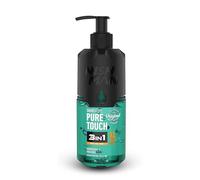 NISHMAN Shower Gel - Pure Touch 480ml - Formula 3-in-1 for Corpo, Capelli & Viso - Detergente Quotidiano Delicato for Uomini with Profumo Energizzante - Detergente Idratante for Tutti i Tipi di Pelle