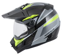 NISHUA Enduro Carbon Evo Casco Enduro Carbonio/Nero/Giallo neon XS