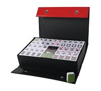 Nisorpa Majong Cinese 3 x 2,25 cm - Set Completo 144 Pezzi Mah Jongg - Piastrelle Mahjong Medie - Gioco Da Viaggio e Feste