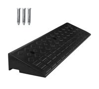 Nisorpa Rampe in gomma per marciapiedi, altezza 10 cm, rampe per marciapiede per auto, rampa per soglia per sedie a rotelle, resistente per vialetto, scooter mobilità/porta/gradino, nero, 100 x 25 x