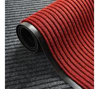 Nisorpa Tappeto rosso da 300 x 90 cm, con retro in gomma, tappeto extra lungo per corridoio, antiscivolo, per cucina, lavabile, per ingresso, soggiorno