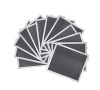 Nispira Filtro antigrasso per cappa con carbone compatibile con Broan 97007696, S97007696, 6105C, 1172266, 41F, set di 12 filtri