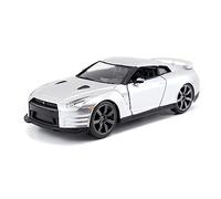 Fast & Furious 1:32 2009 Brian's Nissan GT-R R35 auto pressofusa, giocattoli per bambini e adulti (argento)