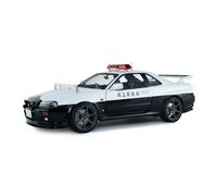 Nissan Skyline GT-R BNR34 polizia giapponese 1999 1:18 Solido