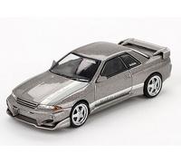 NISSAN Skyline GT-R (R32) Veilside Combat C-I - grey - Mini GT 1:64