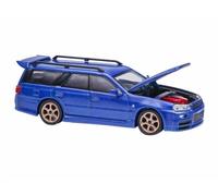 NISSAN Stagea - R34 - bluemetallic - POP RACE 1:64