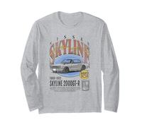 Nissan Vintage Skyline 2000GT-R 1969 Sports Car Maglia a Manica