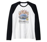 Nissan Vintage Skyline 2000GT-R 1969 Sports Car Maglia con Maniche Raglan