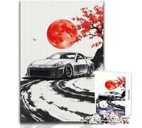 Nissan Z Drifting Arte giapponese Puzzle da 1000 pezzi Gioco didattico per esercitarsi nelle abilità Regalo premuroso per momenti felici Dimensioni 50x75cm