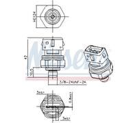 NISSENS 301069 Pressostato aria condizionata