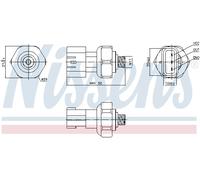 NISSENS 301090 Pressostato aria condizionata