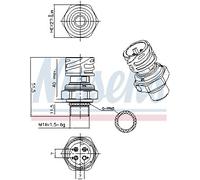 NISSENS 301107 Interruttore a pressione, Climatizzatore per RENAULT TRUCKS,VOLVO