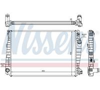 Nissens 60061 Radiatore per Raffreddamento per Motore