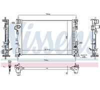 NISSENS 60062 Radiatore, Raffreddamento motore per ALFA ROMEO