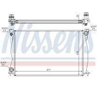 Radiatore, raffreddamento motore NISSENS 60231A