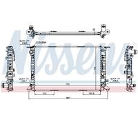 Radiatore, raffreddamento motore NISSENS 60317