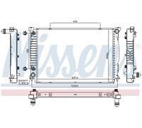 Radiatore, raffreddamento motore NISSENS 60329