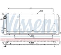 NISSENS 604201 Radiatore, Raffreddamento motore per AUDI