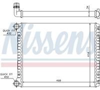 Radiatore Alette di raffreddamento montate meccanicamente 60426 NISSENS per AUDI