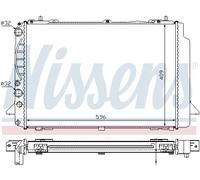 Radiatore Alette di raffreddamento saldate 60466A NISSENS per AUDI CABRIOLET B3