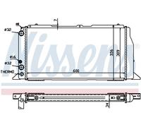 NISSENS 60487 Radiatore, Raffreddamento motore per AUDI