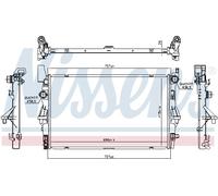 NISSENS 606021 Radiatore motore