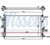 Nissens 606047 Radiatore Raffreddamento Del Motore per Opel Insignia A G09