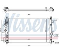 Radiatore Alette di raffreddamento saldate 606049 NISSENS per OPEL INSIGNIA A