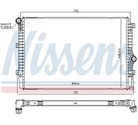 Radiatore, raffreddamento motore NISSENS 606084