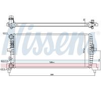 NISSENS Radiatore motore