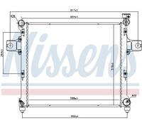 Radiatore, raffreddamento motore NISSENS 606254