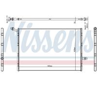 Raffreddatore a bassa temperatura, raffreddatore dell'aria di sovralimentazione NISSENS 606292