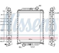 NISSENS 606366 Radiatore motore