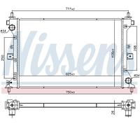 NISSENS 606383 Radiatore, Raffreddamento motore per SUZUKI