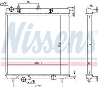 NISSENS 606400 Radiatore, Raffreddamento motore per CITROËN,PEUGEOT