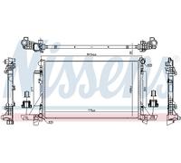 NISSENS 606411 Radiatore, Raffreddamento motore per NISSAN,RENAULT